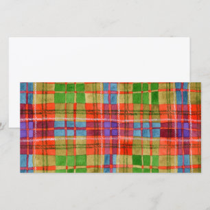 TARJETA PLANA MAC RAE TARTAN 8x4 / Horizontal