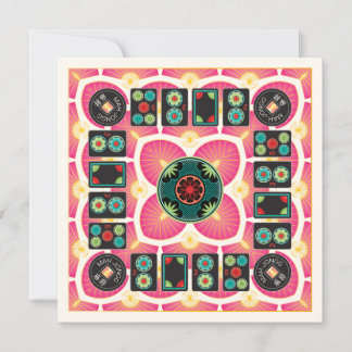 Tarjeta plana Mah Jongg Fan 2025