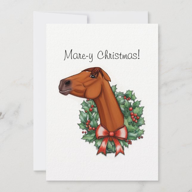 Tarjeta plana Mare-y Navidades (Anverso)