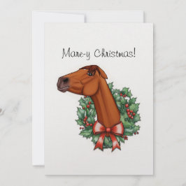 Tarjeta plana Mare-y Navidades