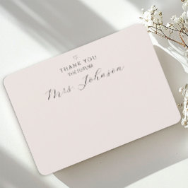 Tarjeta plana moderna de agradecimiento | La futur