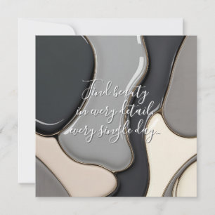 Tarjeta plana multipropósito con diseño gráfico