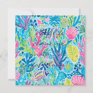 Tarjeta plana multiusos con diseño gráfico elegant