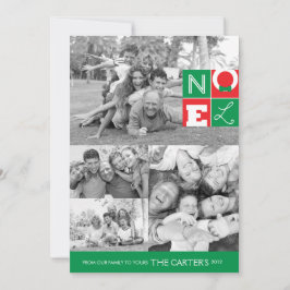 Tarjeta plana NOEL Holiday 5x7