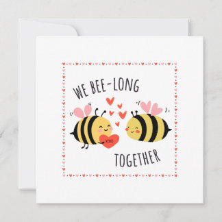 Tarjeta plana Nosotros Abeja-tenecemos Juntos