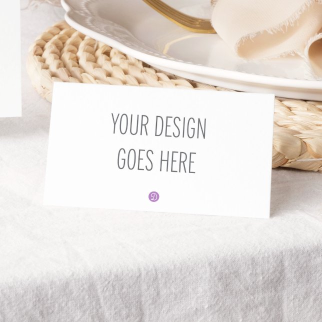 Tarjeta plana o etiqueta de buffet DIY IMPRESIÓN (Subido por el creador)