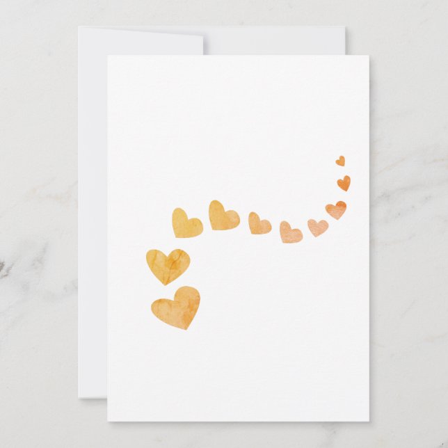 Tarjeta plana para BABY SHOWER (Reverso)