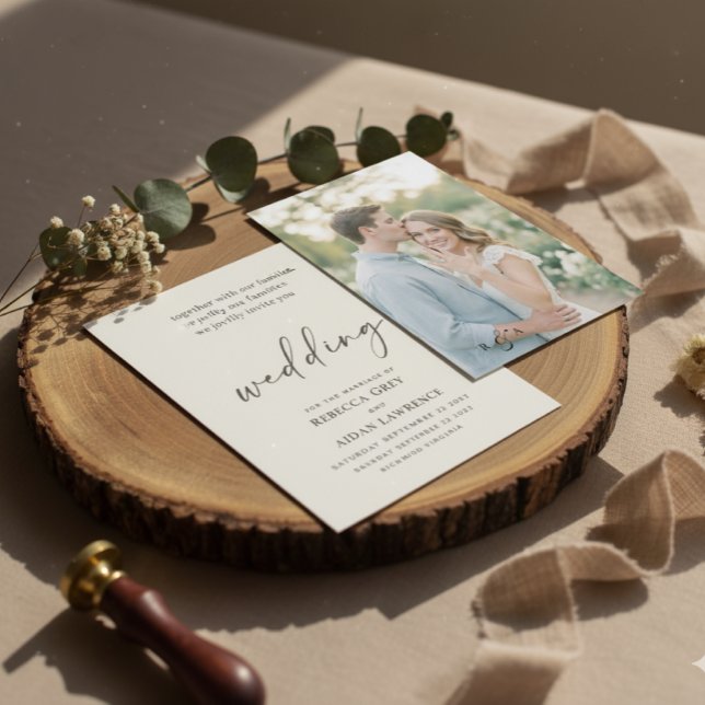 Tarjeta plana para guardar la fecha (Flat Save The Date Card)