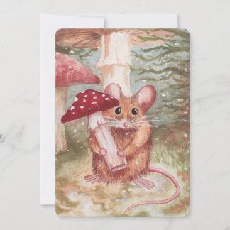 Tarjeta plana para hongos y ratón