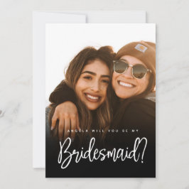 Tarjeta plana para la propuesta de la dama de hono