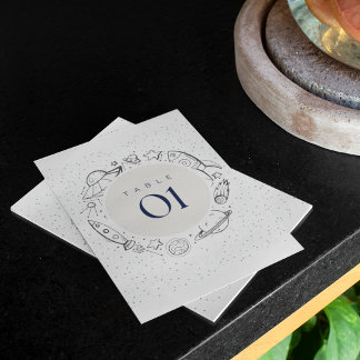 Tarjeta plana para mesa de fiesta de cumpleaños en