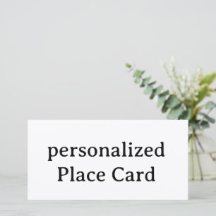 Tarjeta plana personalizada con acabado mate de 8"