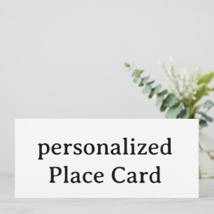 Tarjeta plana personalizada de 4" x 9,25"