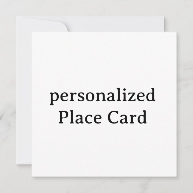 Tarjeta plana personalizada de 5,25" x 5,25" (Anverso)