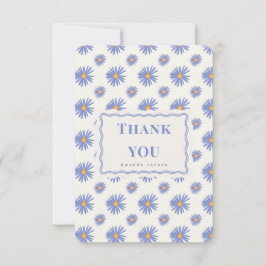 Tarjeta plana personalizada de agradecimiento con