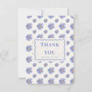 Tarjeta plana personalizada de agradecimiento con 