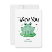 Tarjeta plana personalizada de agradecimiento de r