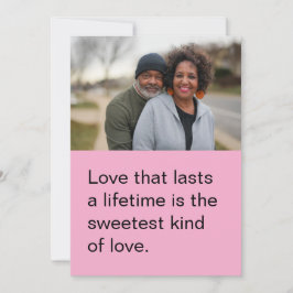 Tarjeta plana personalizada de San Valentín para e