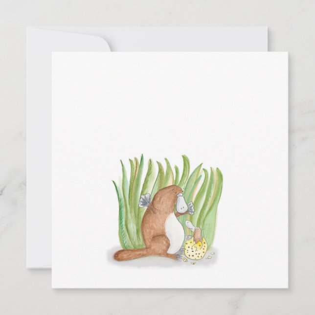 Tarjeta plana Platypus (Anverso)