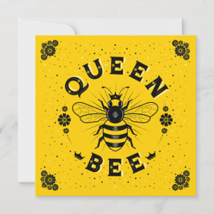 Tarjeta plana Queen Bee (5.25x5.25)