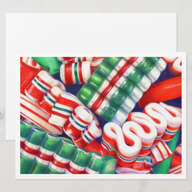 Tarjeta plana RIBBON CANDY 6.5x8.75 (Anverso / Reverso)