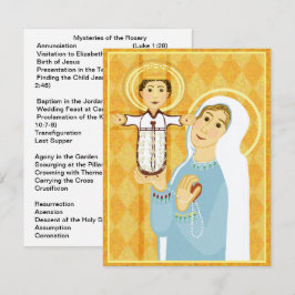 Tarjeta plana Rosary