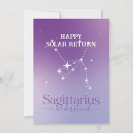 Tarjeta plana Sagittarius Lavender de Rótulo Zodia