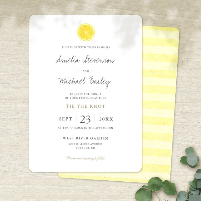 Tarjeta plana simple de invitación a la boda de li (Subido por el creador)
