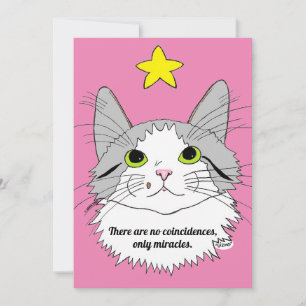 Tarjeta plana sin Coincidencias, solo milagros Giz