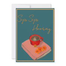 Tarjeta plana Sip Sip Hurra