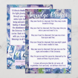 Tarjeta plana Smudge Prayer for Cleaner Energy