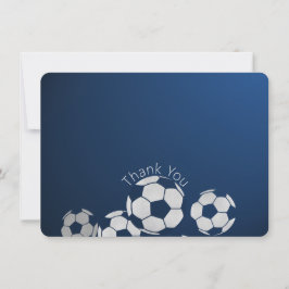 Tarjeta plana Soccer Sport Gracias