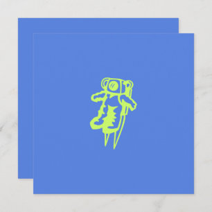 Tarjeta plana Spaceman