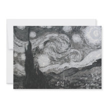 Tarjeta plana Starry Night I Vincent Van Gogh