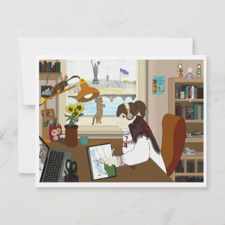 Tarjeta plana Ucrania chica