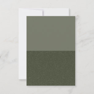 Tarjeta plana verde moderna Moss - Personalizable