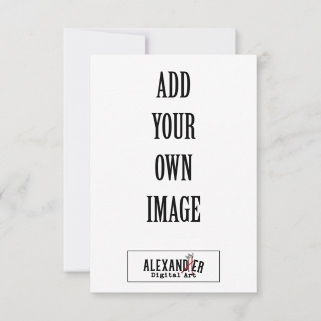 Tarjeta plana vertical A1 de 3,5 x 5" (Anverso)