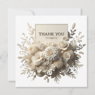tarjeta plana vintflowers