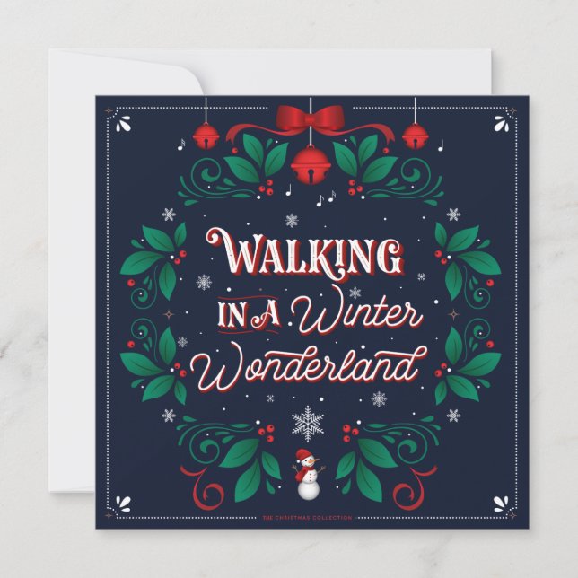 Tarjeta plana Winter Wonderland 5.25 (Anverso)