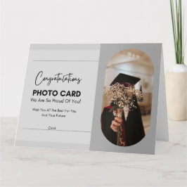Tarjeta Planes de cambio de graduación Foto Tipografía aud