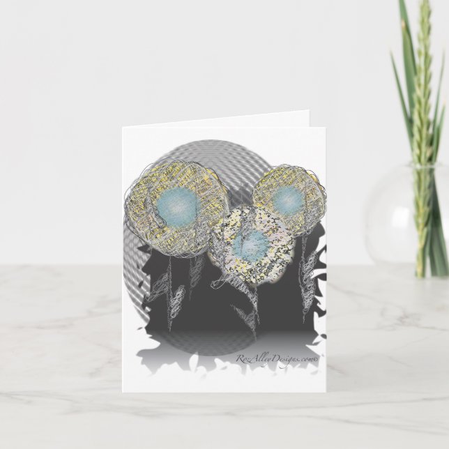 Tarjeta Planeta de flores (Anverso)