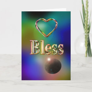 Tarjeta planeta de la constelación de arco iris del cosmos