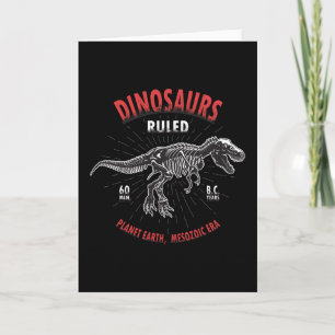 Tarjeta Planeta de los Dinosaurios Tierra Era Mesozoica   