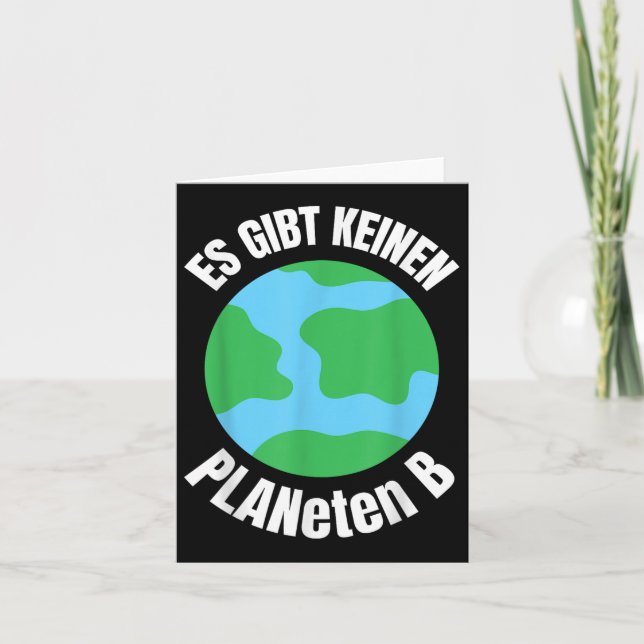 Tarjeta Planeta divertida - Globe Envi (Anverso)