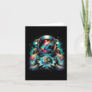 Tarjeta Planetas astronautas astronautas espacio científic