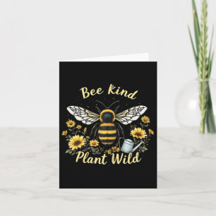 Tarjeta Planta de Bee Kind Tierra de protección ambiental