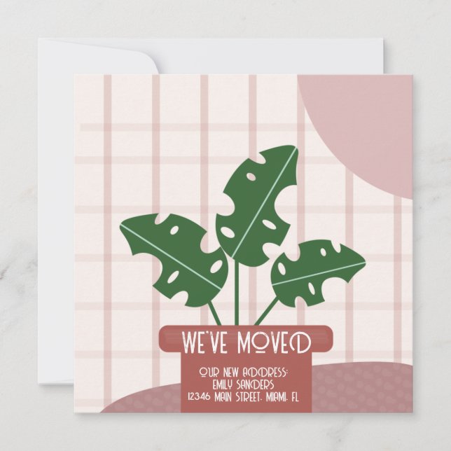 Tarjeta Planta de Casa Dirección NUEVA MUDANZA Moderna (Anverso)