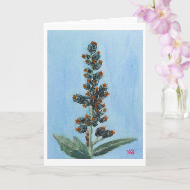 Tarjeta Planta de Ricino (Orquídea)