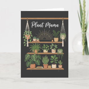 Tarjeta Planta Divertida Mamá Regalo para Amantes de las P