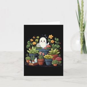 Tarjeta Planta Ghost Lady Halloween Planta Ghostly Gardeni